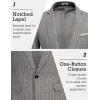 COOFANDY Men’s Blazer Casual Sport Coats Slim Fit One Button Suit Jacket Lightweight Sports Jacket(Striped Blazer – Dark Gray)