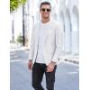 COOFANDY Men’s Blazer Casual Sport Coats Slim Fit One Button Suit Jacket Lightweight Sports Jacket(White)