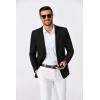 COOFANDY Men’s Blazer Casual Sport Coats Two Buttons Lightweight Suit Jacket(Black)