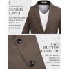 COOFANDY Men’s Blazer Casual Sport Coats Two Buttons Lightweight Suit Jacket(Brown)