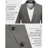 COOFANDY Men’s Blazer Casual Sport Coats Two Buttons Lightweight Suit Jacket(Gray)