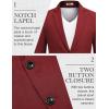 COOFANDY Men’s Blazer Casual Sport Coats Two Buttons Lightweight Suit Jacket(Red)