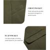 COOFANDY Mens Blazer Jacket One Button Casual Suit Jackets Stretch Knit Sport Coat(Army Green)