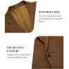 COOFANDY Mens Blazer Jacket One Button Casual Suit Jackets Stretch Knit Sport Coat(Brown-2)