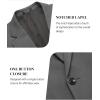 COOFANDY Mens Blazer Jacket One Button Casual Suit Jackets Stretch Knit Sport Coat(Dark Gray)