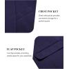 COOFANDY Mens Blazer Jacket One Button Casual Suit Jackets Stretch Knit Sport Coat(Navy Blue)