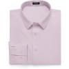 COOFANDY Men’s Business Dress Shirts Wrinkle Free Long Sleeve Regular Fit Dress Shirt Textured Casual Button Down Shirts(Lavender)