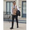 COOFANDY Men’s Business Suit Vests Slim Fit Formal Dress Waistcoat Groomsman Vest For Wedding(Khaki)