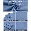 COOFANDY Mens Button Down Shirt Casual Untucked Shirts Long Sleeve Dress Shirt with Pocket(Denim Blue)