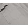 COOFANDY Mens Button Down Shirt Casual Untucked Shirts Long Sleeve Dress Shirt with Pocket(Light Grey)