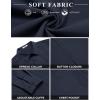 COOFANDY Mens Button Down Shirt Casual Untucked Shirts Long Sleeve Dress Shirt with Pocket(Navy Blue)