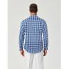 COOFANDY Mens Button Down Shirt Cotton Long Sleeves Dress Shirt Wrinkle Free Casual Plaid Shirt(Blue Gingham)