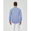 COOFANDY Mens Button Down Shirt Cotton Long Sleeves Dress Shirt Wrinkle Free Casual Plaid Shirt(Sky Blue Gingham)