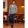 COOFANDY Men’s Cardigan Sweater Slim Fit Stand Collar Cardigan Casual Cable Knitted Button Down Sweater with Pockets(Grey)