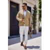 COOFANDY Men’s Cardigan Sweater Slim Fit Stand Collar Cardigan Casual Cable Knitted Button Down Sweater with Pockets(Khaki)
