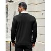COOFANDY Mens Cardigan Sweaters Long Sleeve V Neck Cardigans Lightweight Knitted Button Down Sweaters with Pockets(Black)