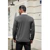 COOFANDY Mens Cardigan Sweaters Long Sleeve V Neck Cardigans Lightweight Knitted Button Down Sweaters with Pockets(Gray)