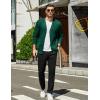 COOFANDY Mens Cardigan Sweaters Long Sleeve V Neck Cardigans Lightweight Knitted Button Down Sweaters with Pockets(Green)