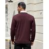 COOFANDY Mens Cardigan Sweaters Long Sleeve V Neck Cardigans Lightweight Knitted Button Down Sweaters with Pockets(Wine Red)