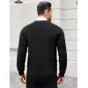 COOFANDY Men’s Cardigan Sweaters with Button Lightweight Casual V Neck Long Sleeve Pockets Knitted Sweater(Black)