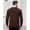 COOFANDY Men’s Cardigan Sweaters with Button Lightweight Casual V Neck Long Sleeve Pockets Knitted Sweater(Brown)