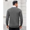 COOFANDY Men’s Cardigan Sweaters with Button Lightweight Casual V Neck Long Sleeve Pockets Knitted Sweater(Dark Grey)