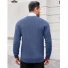 COOFANDY Men’s Cardigan Sweaters with Button Lightweight Casual V Neck Long Sleeve Pockets Knitted Sweater(Dusty Blue)