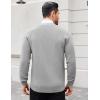 COOFANDY Men’s Cardigan Sweaters with Button Lightweight Casual V Neck Long Sleeve Pockets Knitted Sweater(Light Grey)