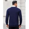 COOFANDY Men’s Cardigan Sweaters with Button Lightweight Casual V Neck Long Sleeve Pockets Knitted Sweater(Navy Blue)