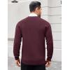 COOFANDY Men’s Cardigan Sweaters with Button Lightweight Casual V Neck Long Sleeve Pockets Knitted Sweater(Red)