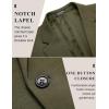 COOFANDY Men’s Casual Blazer Jacket One Button Suit Jackets Lightweight Knit Sport Coat(Army Green)