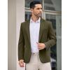 COOFANDY Men’s Casual Blazer Jacket One Button Suit Jackets Lightweight Knit Sport Coat(Army Green)