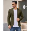 COOFANDY Men’s Casual Blazer Jacket One Button Suit Jackets Lightweight Knit Sport Coat(Army Green)