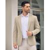 COOFANDY Men’s Casual Blazer Jacket One Button Suit Jackets Lightweight Knit Sport Coat(Beige)