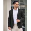 COOFANDY Men’s Casual Blazer Jacket One Button Suit Jackets Lightweight Knit Sport Coat(Black)
