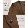 COOFANDY Men’s Casual Blazer Jacket One Button Suit Jackets Lightweight Knit Sport Coat(Brown)