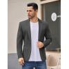 COOFANDY Men’s Casual Blazer Jacket One Button Suit Jackets Lightweight Knit Sport Coat(Dark Gray)