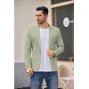 COOFANDY Men’s Casual Blazer Jacket One Button Suit Jackets Lightweight Knit Sport Coat(Green)