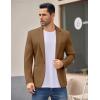 COOFANDY Men’s Casual Blazer Jacket One Button Suit Jackets Lightweight Knit Sport Coat(Khaki)