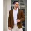 COOFANDY Men’s Casual Blazer Jacket One Button Suit Jackets Lightweight Knit Sport Coat(Light Brown)