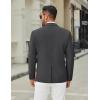 COOFANDY Men’s Casual Blazer Jacket Slim Fit Two Button Suit Jackets Lightweight Knit Sport Coat(Dark Grey)