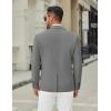 COOFANDY Men’s Casual Blazer Jacket Slim Fit Two Button Suit Jackets Lightweight Knit Sport Coat(Grey)
