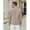 COOFANDY Men’s Casual Blazer Jacket Slim Fit Two Button Suit Jackets Lightweight Knit Sport Coat(Khaki)