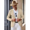 COOFANDY Men’s Casual Blazer Lightweight Slim Fit Suit Jacket Two Button Cotton Sport Coats(Khaki)