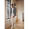 COOFANDY Men’s Casual Blazer Lightweight Slim Fit Suit Jacket Two Button Cotton Sport Coats(Light Grey)