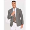 COOFANDY Men’s Casual Blazer Lightweight Slim Fit Suit Jacket Two Button Cotton Sport Coats(Light Grey)