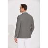 COOFANDY Men’s Casual Blazer Lightweight Slim Fit Suit Jacket Two Button Cotton Sport Coats(Light Grey)