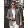 COOFANDY Men’s Casual Blazer Lightweight Slim Fit Suit Jacket Two Button Cotton Sport Coats(Light Grey)