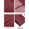 COOFANDY Men’s Casual Blazer Lightweight Slim Fit Suit Jacket Two Button Cotton Sport Coats(Wine Red)