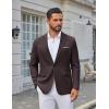 COOFANDY Men’s Casual Blazer One Button Sport Coats Lightweight Suit Jacket(Brown)
